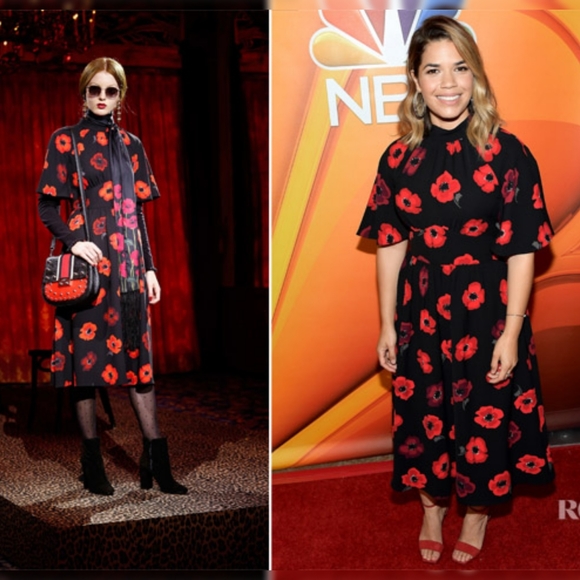 NWOT Kate Spade crepe Poppy flutter sleve dress - Picture 2 of 12